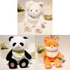 Cute Fox Panda And Rabbit Plush Toys With Soft Cotton Filling Great Gift For Girls And Boys