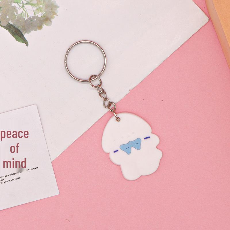Cartoon Silicone Keychain Keyring - Soft PVC Rubber Key Hanger