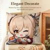 Yoimiya Cute Genshin Impact Cushion Cover Natural Linen Organic Fabric Double-Sided Printing Sofa Home Decor Gift Pillow Case