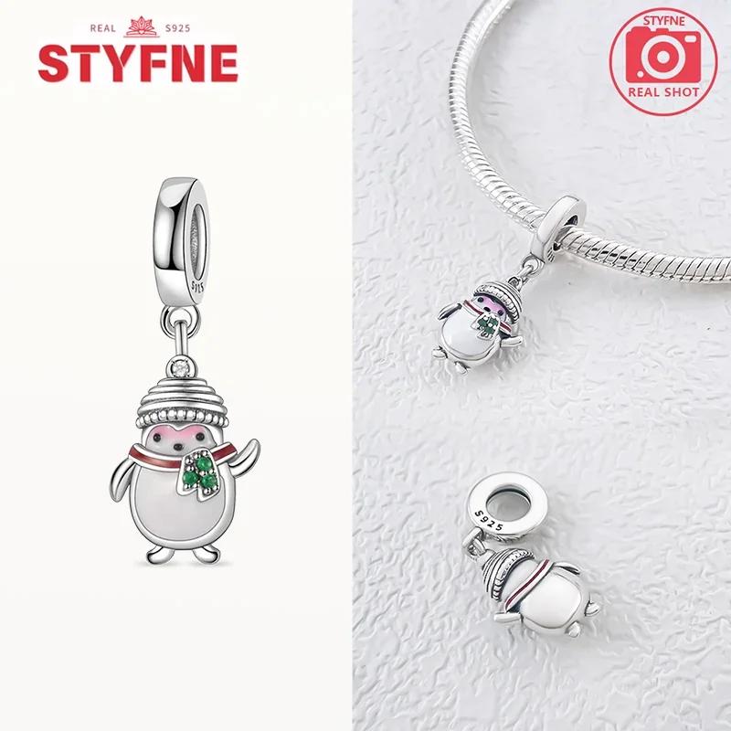 Coppernew Christmas Santa Claus Elk Snowman Charms Beads Fit Original Bracelets Party Gift Diy Fine Jewelry For Women