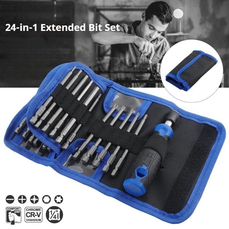24 in 1 Multifunctional Screwdriver Flat Phillips Hexagonal Plum Manual Screwdriver Set