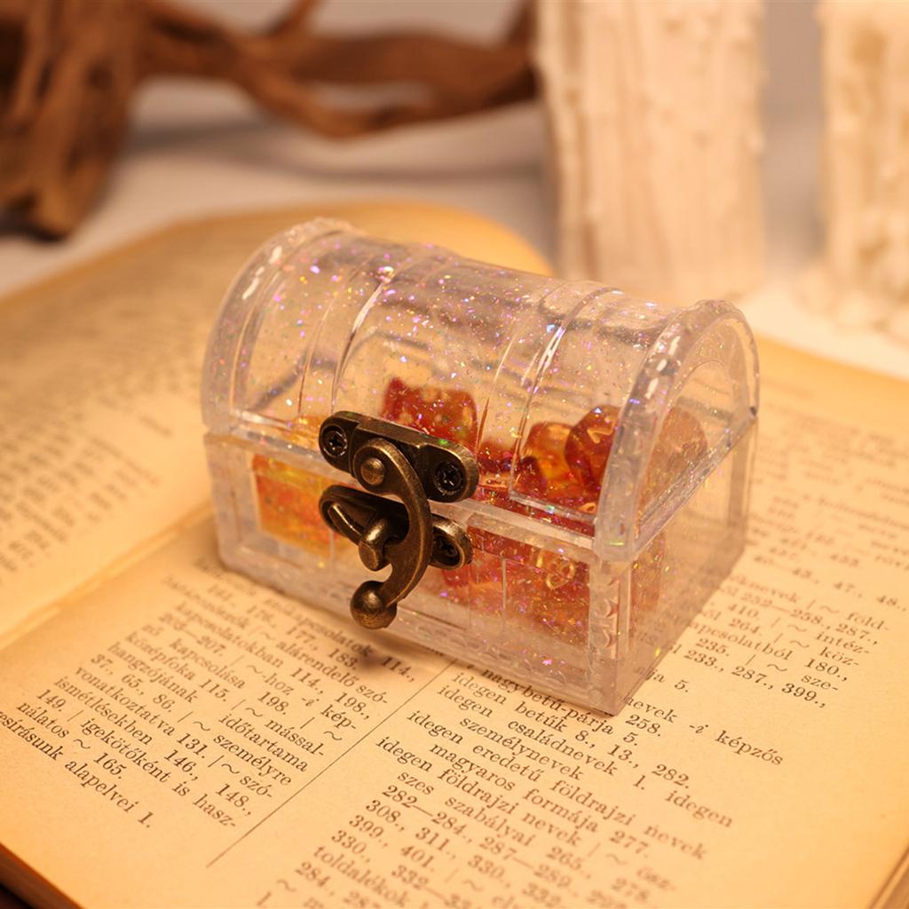 DIY Silikon Epoxidharz Gießformen Schatzkiste Aufbewahrungsset für Schmuck Würfel Süßigkeiten Basteln Organizer