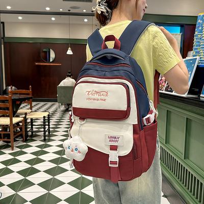 Mori School Bag for Female High School Students, Simple Backpack Ins Style Korean , Large-capacity Junior High School Students, Computer Backpack Tide