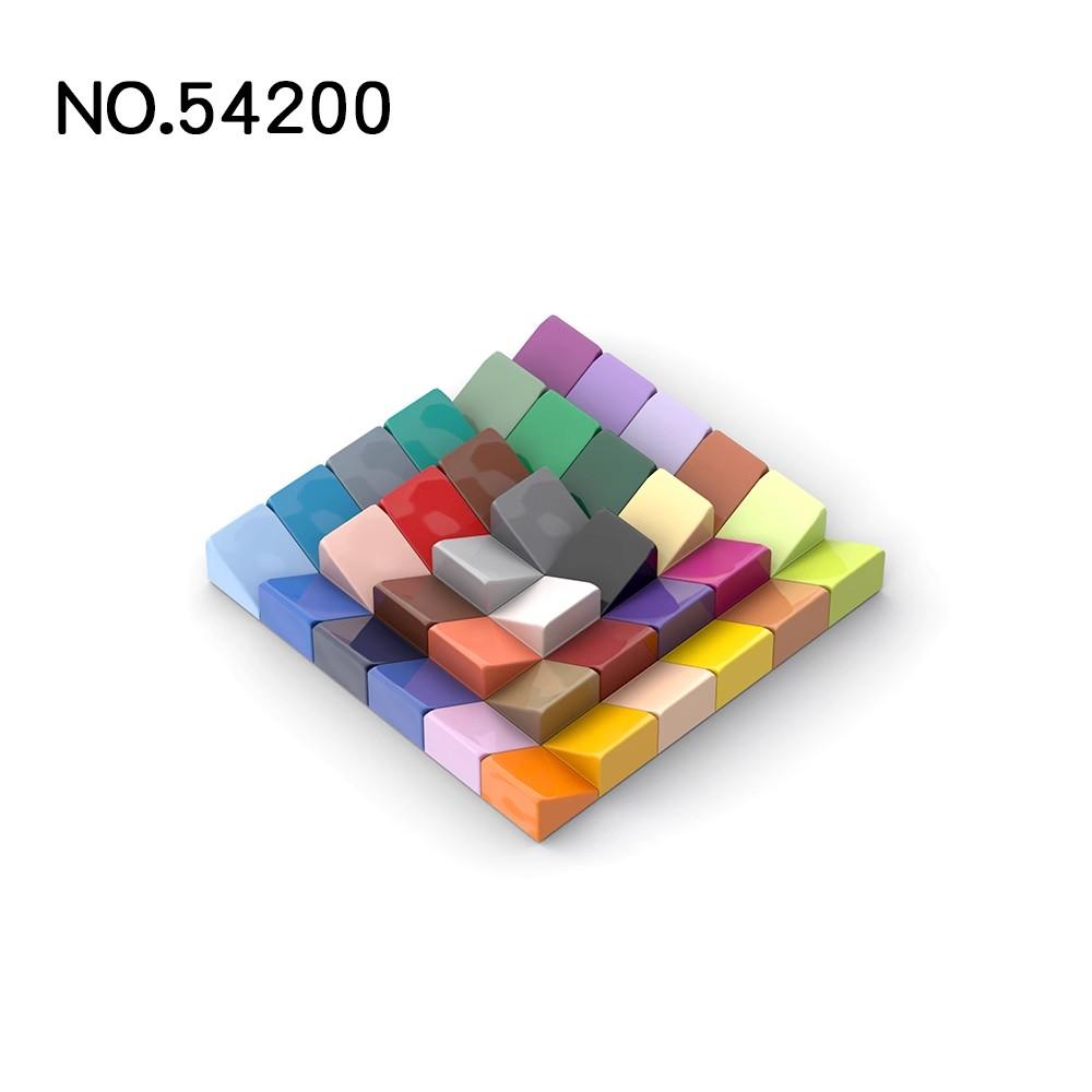 50Pcs MOC 54200 Slope 30° 1 x 1 x 2/3 Brick Changeover Catch ideal for High-tech Construction Bricks Parts Tech Parts Toy DO IT YOURSELF Learning