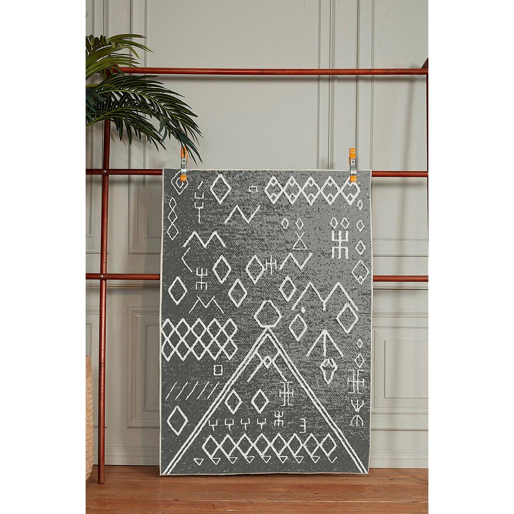 Dekorativní protiskluzová základna Geometrický vzor Koberec v obývacím pokoji Speciální design, tenký, omyvatelný koberec