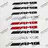 3D ABS Black Logo AMG Emblem Letters Car Trunk Badge For Mercedes Benz W204 W205 W176 W177 W212 W213 AMG Sticker Accessories