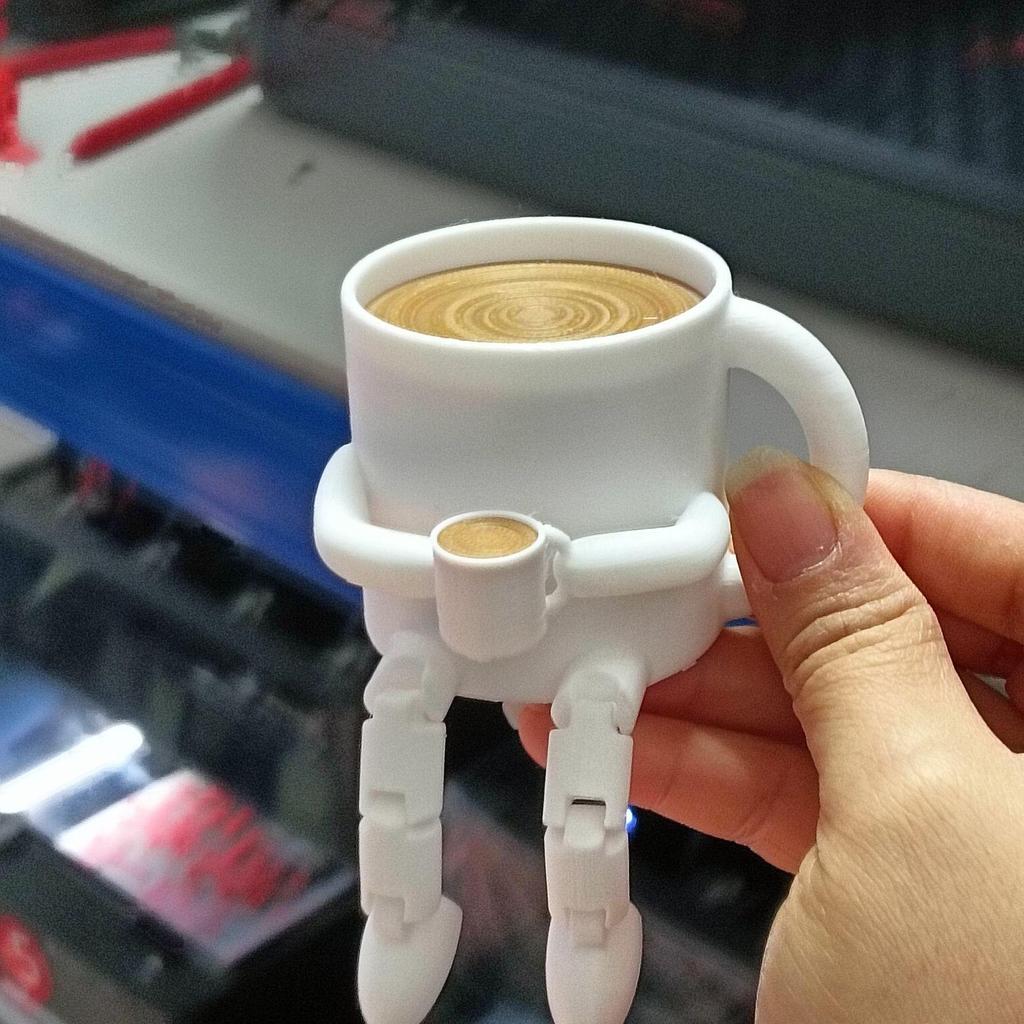 3D Printed Jointed Coffee Bean Desk Ornament