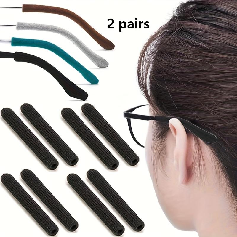 2 Pairs Upgraded Winter Soft Eyeglass Ear Pad,anti-slip Knitted Eyeglass Clip,eyeglass Ear Pads and Anti-slip Rear Eyeglass Clip