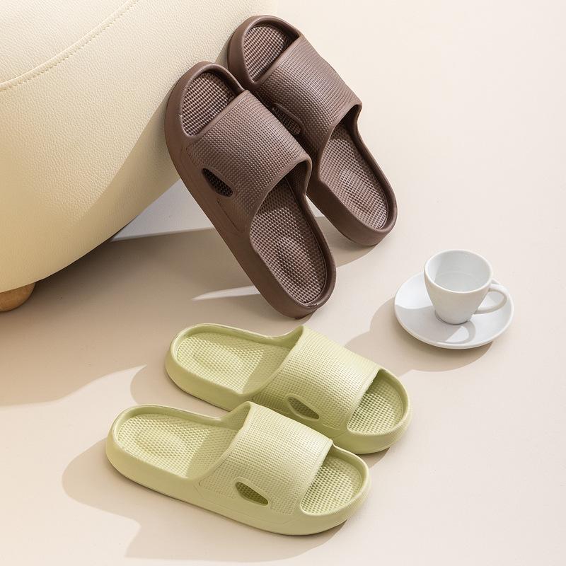 Thick Platform Bathroom Home Slippers 2025 Fashion Soft Sole EVA Indoor Slides Men Sandals Non-slip Women Couples Flip Flops