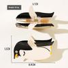 Cute Pet Penguin Hair Clip Acetate Hair Accessories Shark Clamp Black White Color Block Hair Grips For Women Girls Children