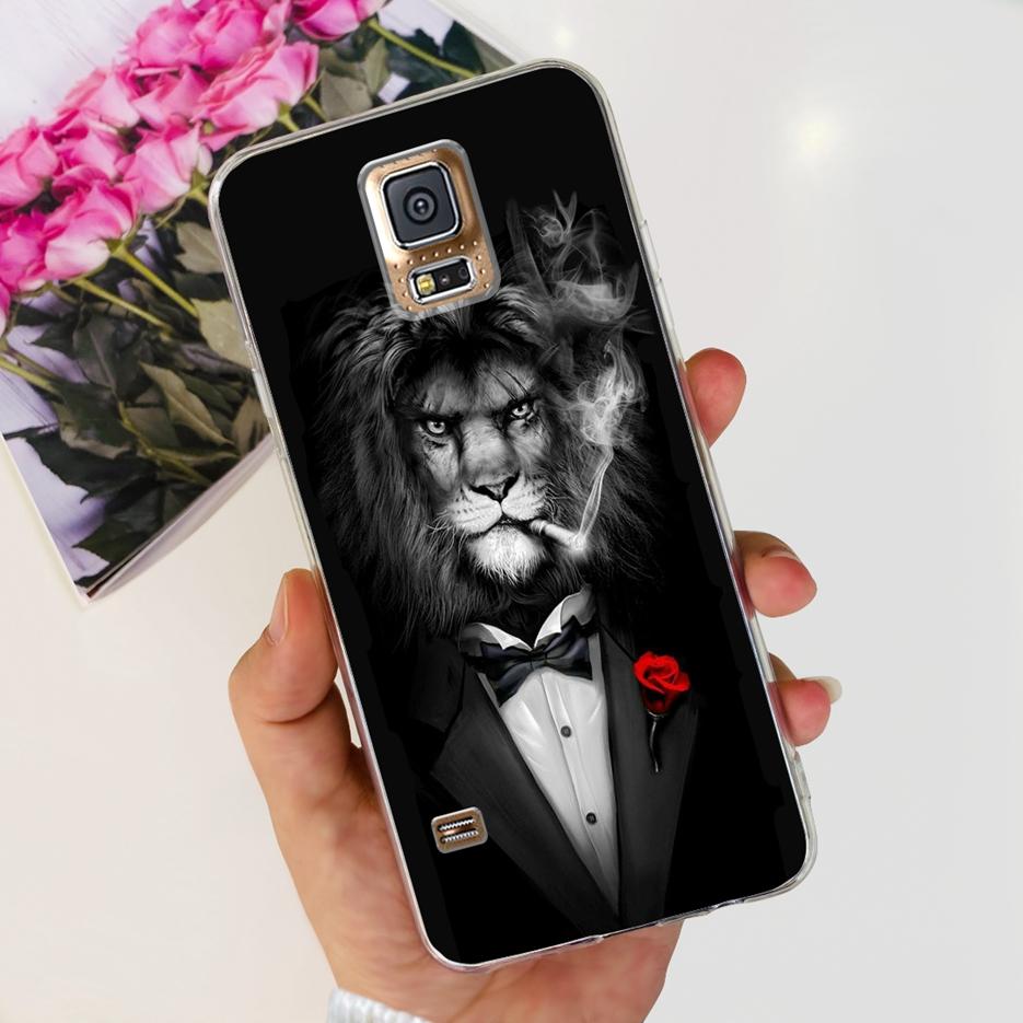 For Samsung Galaxy S5 Case SM-G900F G900I G900M Stylish Painted Cover Soft Silicone Phone Case For Samsung S5 S 5 GalaxyS5 Shell