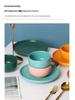 Matte Ceramic 4-Piece Shallow Plate Set: Creative Steak & Breakfast Plates for Western Cuisine.