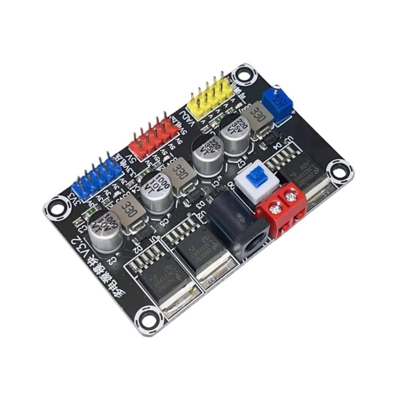 

Precise Steps Down Power Module 3.3 v/5V Output Adjustable VoltageS Regulator 7 25V Input 92%Efficiency for Vehicles