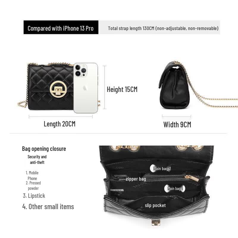 MARK FAIRWHALE Diamond Chain Shoulder Bag