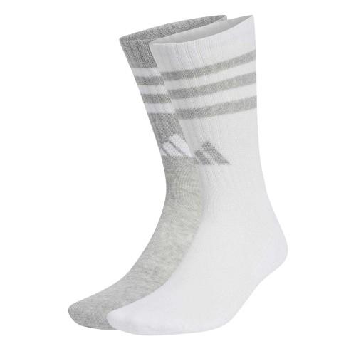Adidas Unisex Adult 3 Stripes Long Crew Socks (Pack of 3)