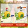 Water Sprinkler Baseball Toy Snail for Kids 3–12, 2 In 1 Outdoor Dual Sprayer Hitting Game with 360° Adjustable Spray, 80–120cm Water Jet
