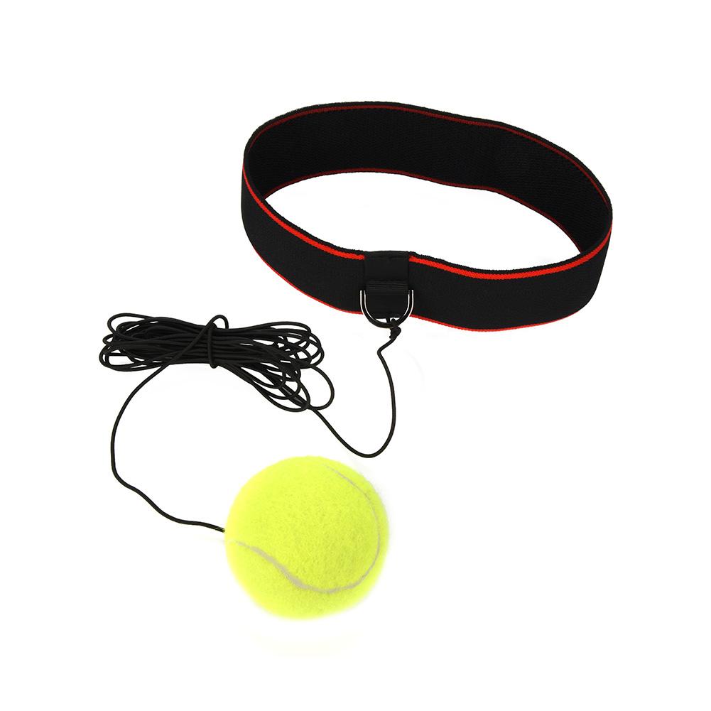 Boxen für Erwachsene Punch Übungsball mit Stirnband Ausrüstung für Geschwindigkeitstraining (Schwarzes Band)