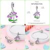 New Copper Fashion Spring Carnation Flower Parrot Charm Bead Suitable For 3Mm Bracelet Diy Fine Jewelry Gift Making