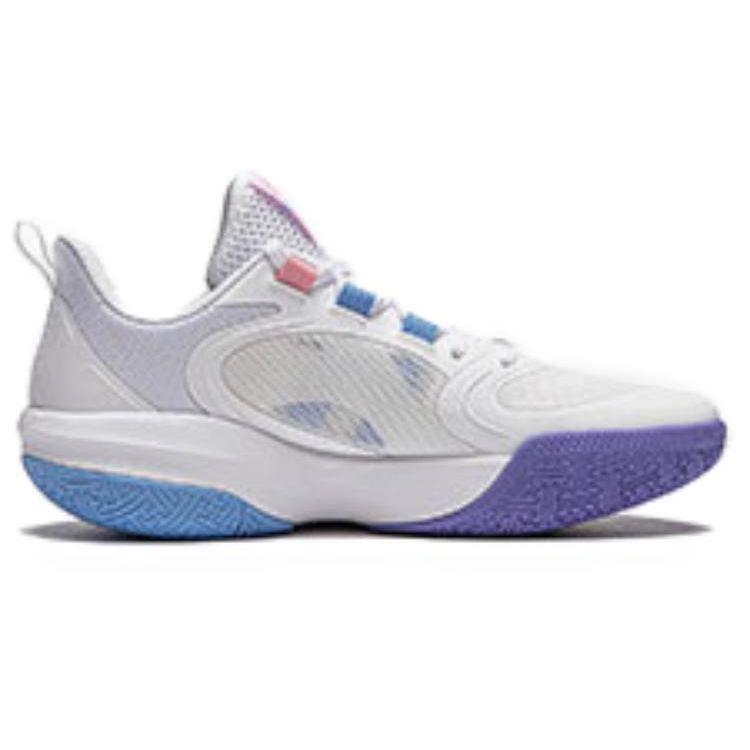 Li Ning Light Foam Performance Sports Shock Absorption Breathable Support Low Top Basketball Shoes Men sneaker White YKBU046-7