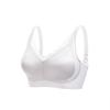 Lace Satin Gather Bra for Large Busts - Minimizing, Seamless, Comfortable, Wire-Free, Fixed Water Drop Cup