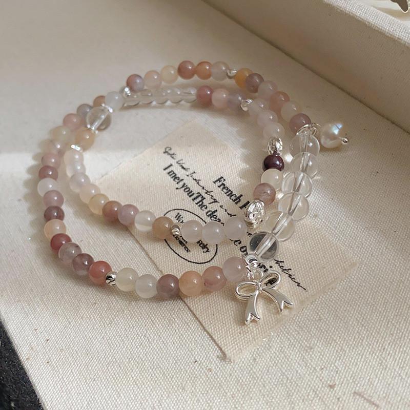 New Chinese Style Freshwater Pearl Butterfly Knot Bracelet For Women And Men Gift