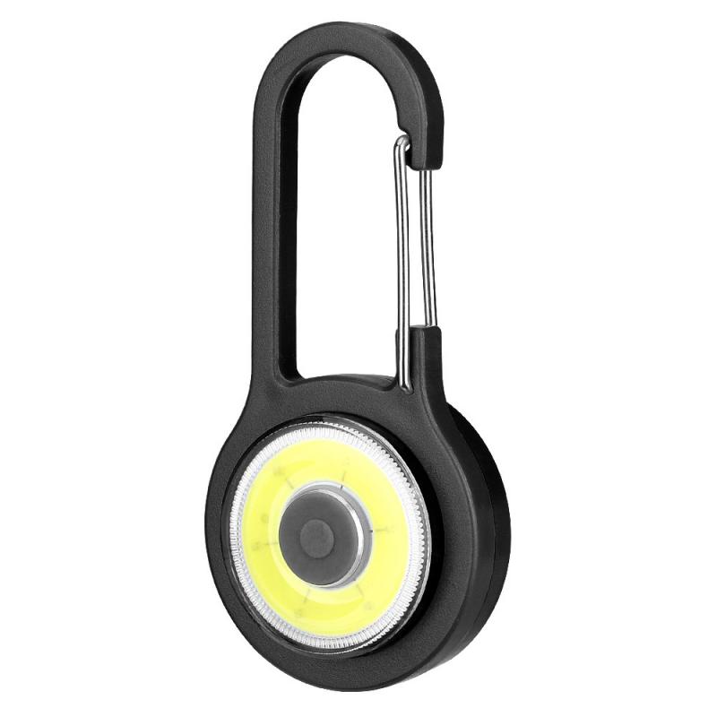 Portable Led Flashlight Carabiner Lamp Keychain Light Emergency Outdoor Camping Tent Lamp Pocket Backpack Lights Without Battery