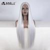 Noble Synthetic Lace Front Wigs For Women 38 Inch Straight Wig Lace Wig Ombre Blonde Lace Wigs Cosplay Straight Lace Front Wig