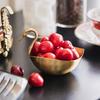 Obstschale, Messing Haus Schwanenplatte, Europäische Goldene Retro Snack-Schale, Haus Wohnzimmer Dekoration Zubehör Aufbewahrungsartikel