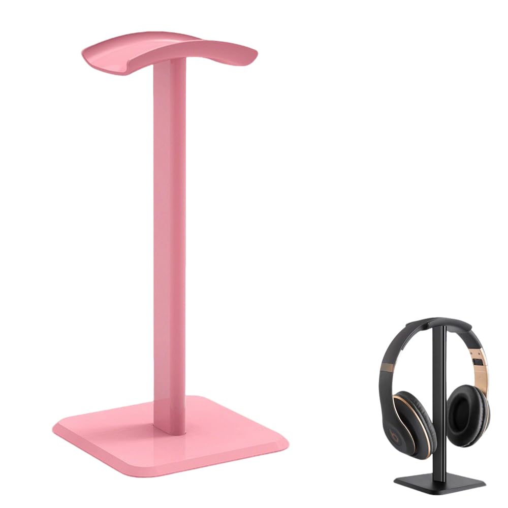 

Headphone Easy Aluminum Headphone TPU Stand, Assembly, Desktop, Pink, Non-Slip, Simple, Alloy, Rack, Hanger, Stylish, 2310.510.5cm, чорний