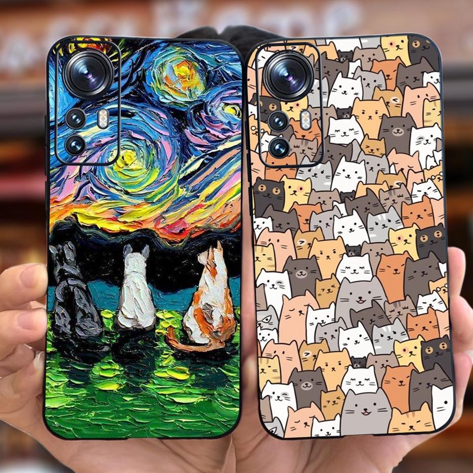 For Xiaomi Mi 12 Lite 5G Case Cute Fashion Cartoon Cover Soft Silicone Phone Case For Xiaomi Mi 12 12X Mi12 Pro 5G Fundas Bumper