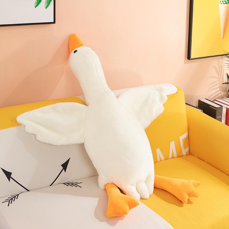 

Large White Goose Plush Toy Pillow - Stuffed Doll Cushion 50 cm