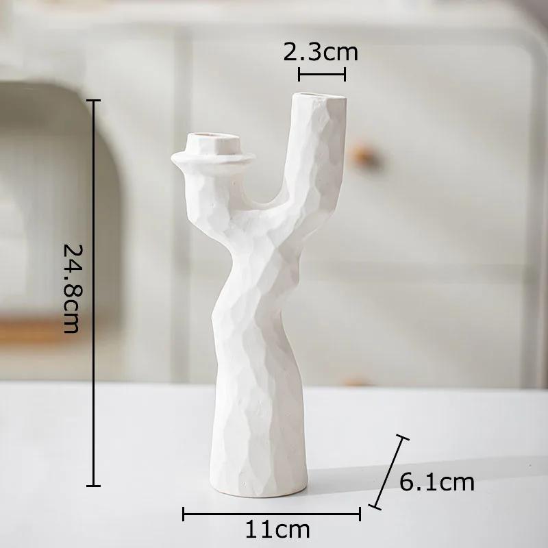 Tree Branches Shaped Vase Desk Decoration Artificial Flower Decorative Flower Arrangement Ceramic Vases Room Aesthetic Decor