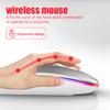 2.4GHz Wireless Bluetooth Mouse With USB Rechargeable RGB Gaming Mouse for Computer Laptop PC Macbook Gamer Mouse Dropshipping