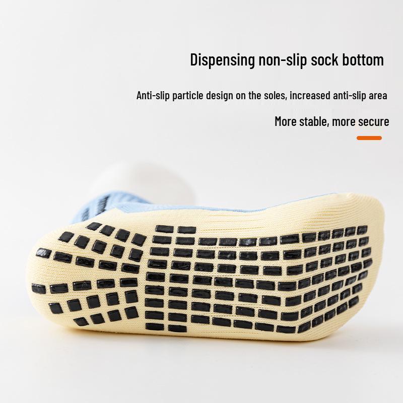 Unisex rutschfeste Sportsocken bis zur Wade mit Gel-Grip & gepolsterter Sohle - Atmungsaktiv für Yoga & Fußball