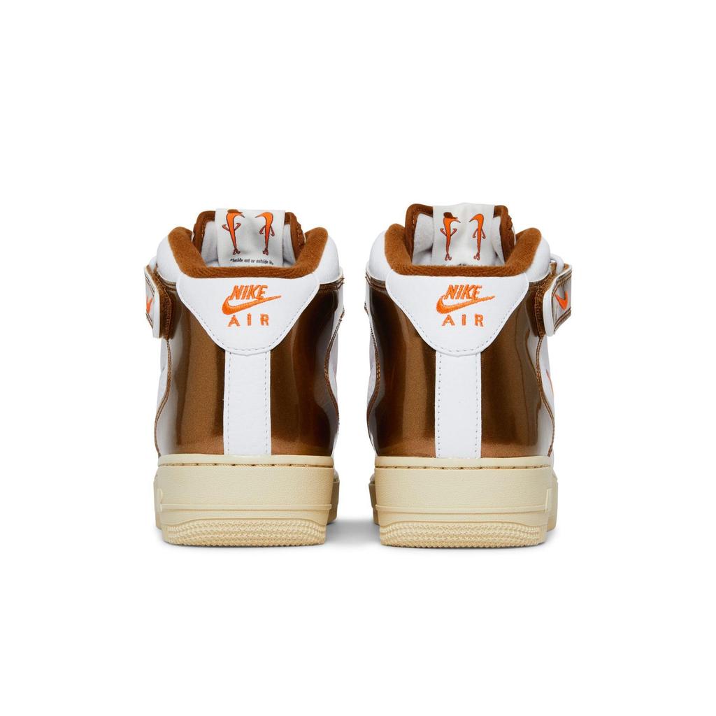 Nike Air Force 1 Mid QS 'Ale Brown' (Unisex) White / Total Orange / Ale Brown / Beach Skate Shoes DH5623 100