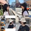 Beige Versatile Korean Style Fisherman Hat Trendy Wide Brim Sunshade Summer Hat For Women