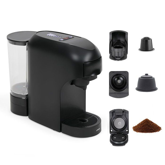 3-in-1 Mehrkapsel-Kaffeemaschine - LIVOO - DOD217N - 1400 W - 7 Kaffeestärken - Schwarz