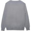 New Era MLB Logo Embroidered Single Button V-Neck Long Sleeve Sweater Unisex sweater Gray 13512334