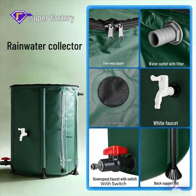 Cross-border PVC Durable Foldable Rainwater Harvesting Barrel 
