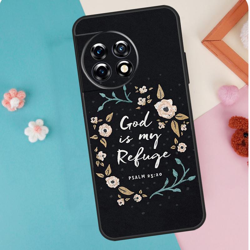 Jesus God Bible Quotes Case For OnePlus 13T 10T 8T 10R 12R 13R 15R 11 12 13 15 Nord CE 5 2 3 4 Lite N20 N30 Cover