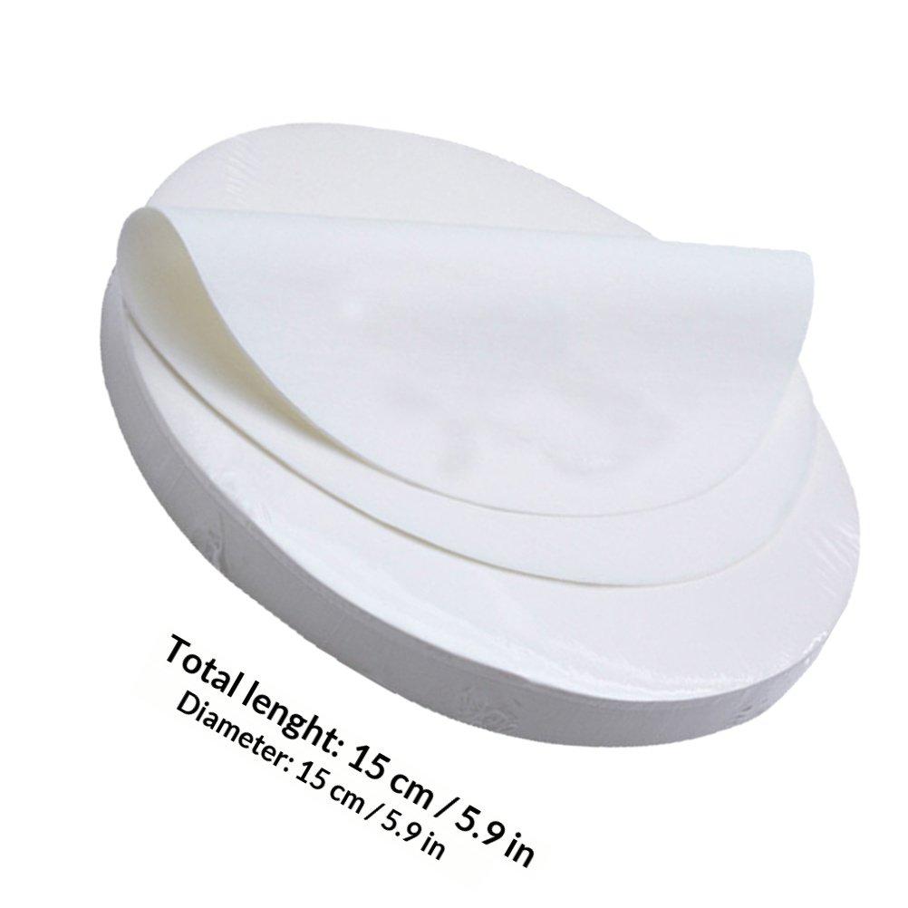 

500 Sheets Baking Parchment Paper Round Flat Greaseproof Non-Stick Cooking Sheets for Baking Frying Grilling Oven Liners