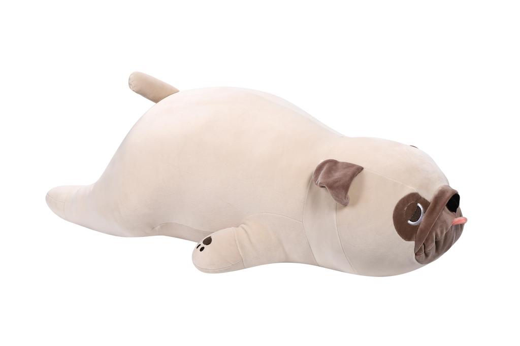 Fluffy Pug Plush a cute and ugly plush toy that makes a great gift for or any Fluffy and this large animal toy cushion makes a great Pillow,