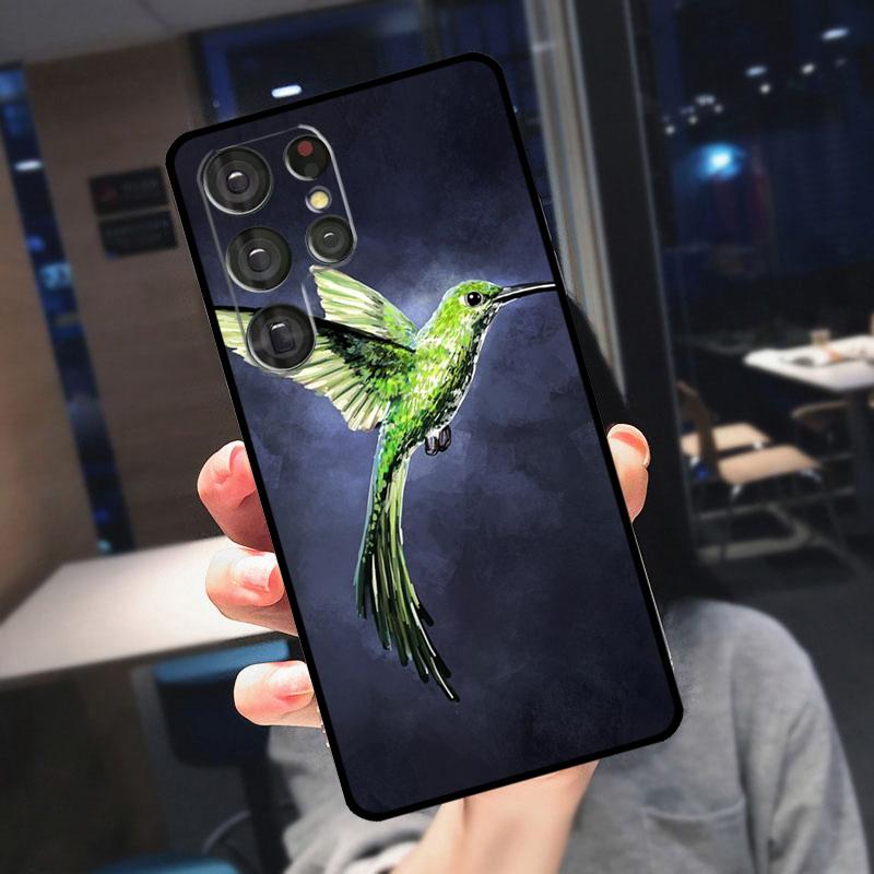 Lovely Birds Hummingbird Cover For Samsung Galaxy S25 S24 S21 S22 S23 Ultra S9 S10 Plus S24 FE S21 FE Phone Case