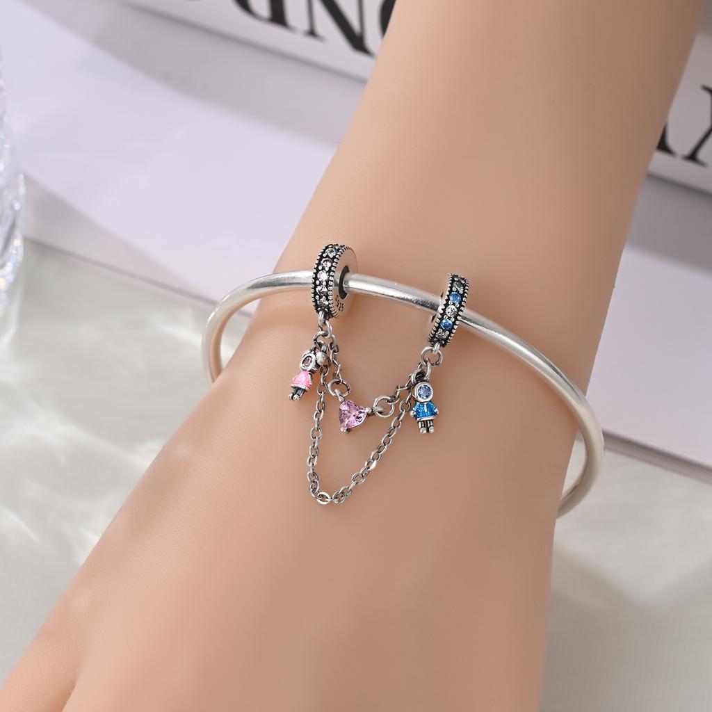 Copper Metal Perfume bottle Cute animal Bead Components Charm Bead Components Compatible With Authentic Original Bracelet High Quality Fine Jewelry