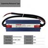 IP67 Outdoor Waterproof Constant Voltage Driver, 12V/24V, 60W-600W Power Supply with Full Potting