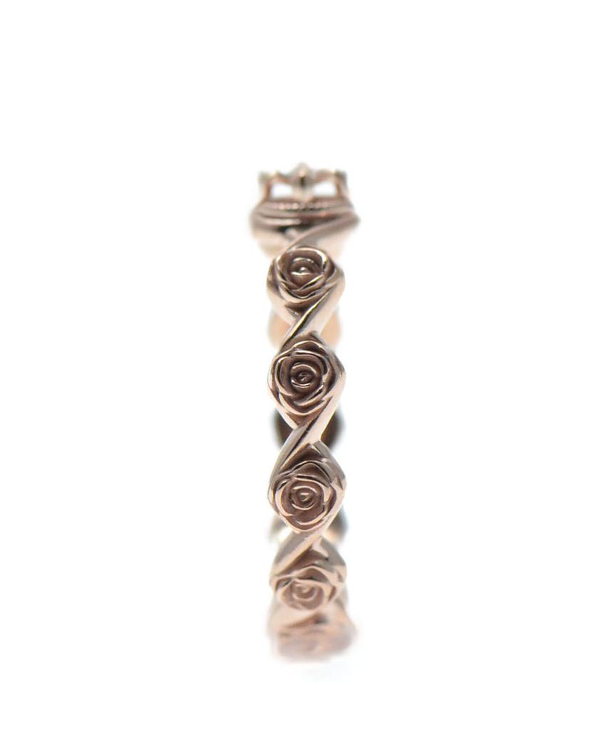 Vivus Crown Rose Rose Gold Silver Ring