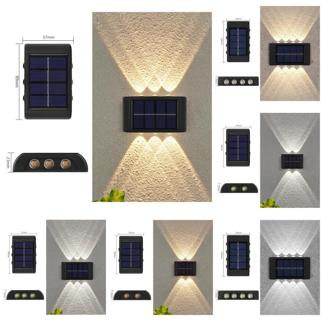 Solar Wall Lamp Outdoor Luminous Lighting Garden Fence Decoration Sunlight Light