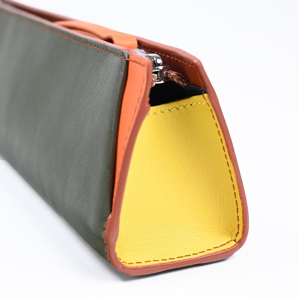 Paul Smith Pen Case for Men Brown Green Yellow Gray Beige Orange 7383 KDECOR 62 Pencil Case Stationery [Used]