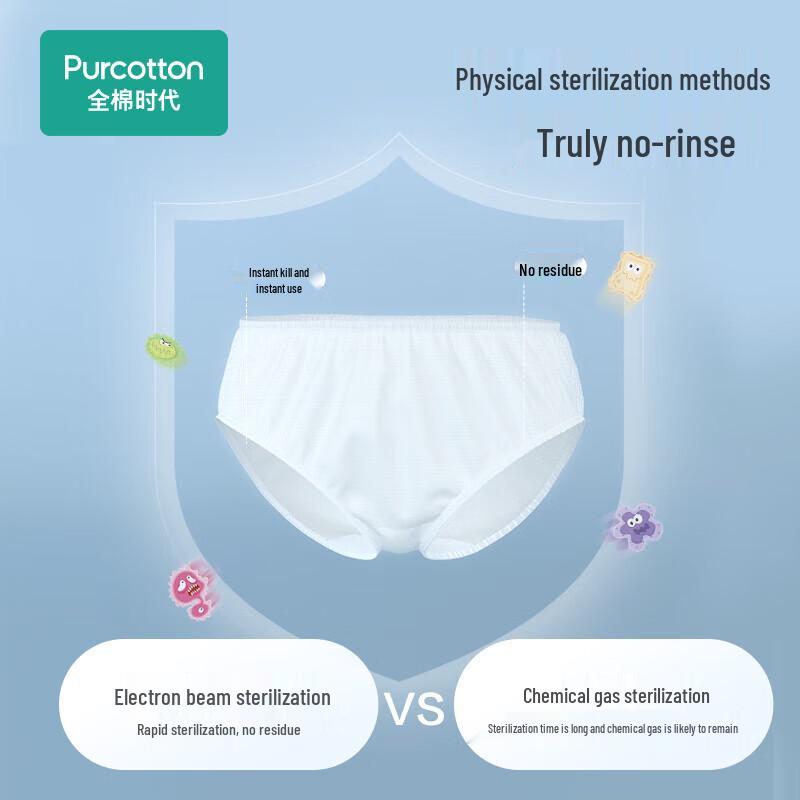 PurCotton Women's Disposable Cotton Briefs 5-Pack
