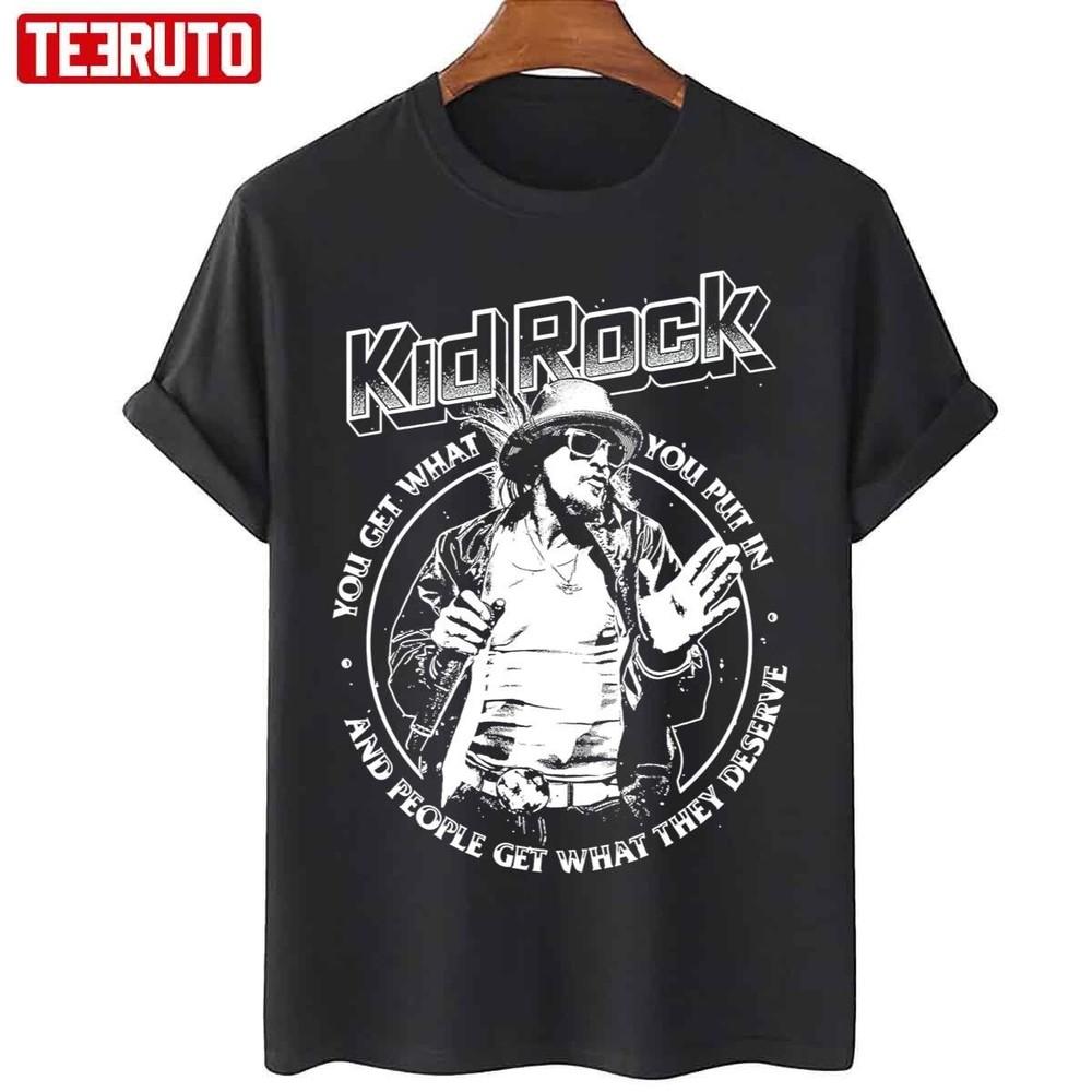 Винтажная футболка Kid Rock Live In Concert Хлопок Черный S-4XL Унисекс Футболка BT231 Унисекс Футболка XXL